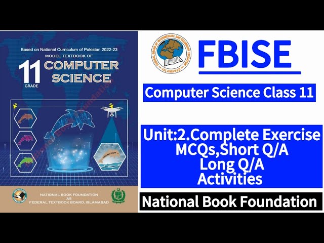 Class 11 Computer Unit 2 ,Complete Exercise| New Syllabus 2024|LearnOnlineWithAnum