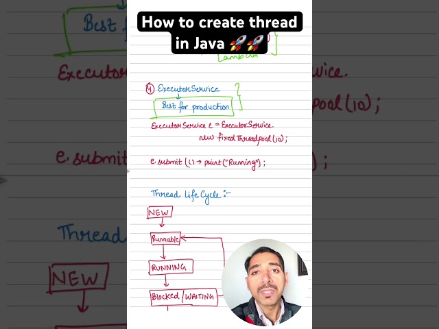 How to create thread in java | MultiThreading in Java #javaprogramming #systemdesign