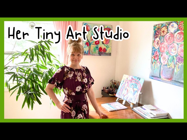 TINY ART STUDIO TOUR | A Calm Space Where I Create Every Day