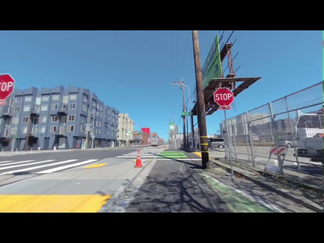 VR 180 bike ride in SF down Townsend