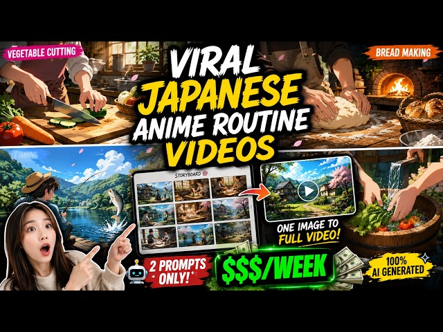 How to Make Japanese Anime Routine Videos with AI | DOMO AI | AI Money Making | Studio Ghibli