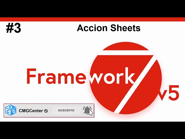 03 - Action Sheet / Actions | #Framework7 Core / API Components Tutoriales