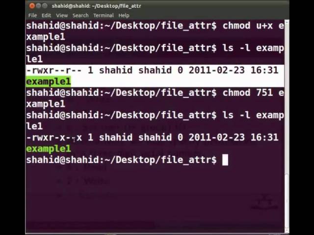 Linux Hindi Tutorial : Linux File Attributes - IIT Bombay
