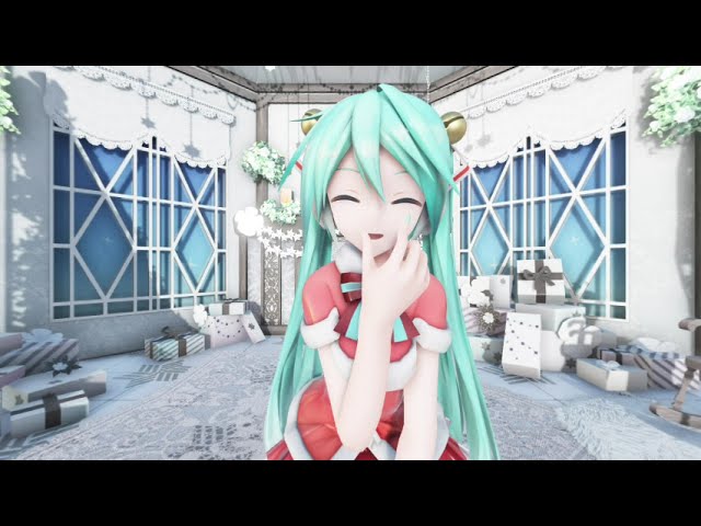 【MMD】【VR180】YYB式初音ミク -Christmas ver- で「Booo」【6K90FPS版配布】