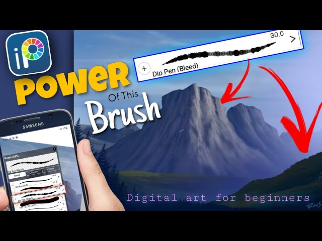 IBISPAINTX Tutorial For Beginners | Beautiful Realistic Landscape | Digital Art for beginners