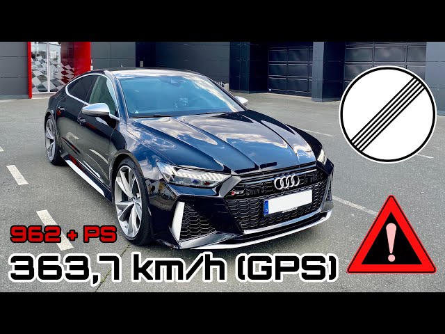 363,7 km/h (226 mph) | HGP Audi RS7 C8 | 962 PS | 🚀🚀🚀 World’s fastest Audi RS7?