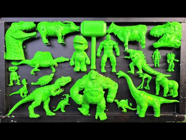 Jurassic World Dominion Dinosaurs: T-Rex/ Brachiosaurus/ Skibidi/ Spider-Man/ King Kong/ King Ghi...