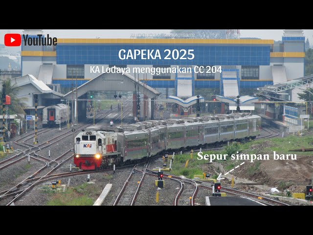 GAPEKA 2025 KA Lodaya menggunakan CC204 dan pengurangan rangkaian || Stasiun Kiaracondong