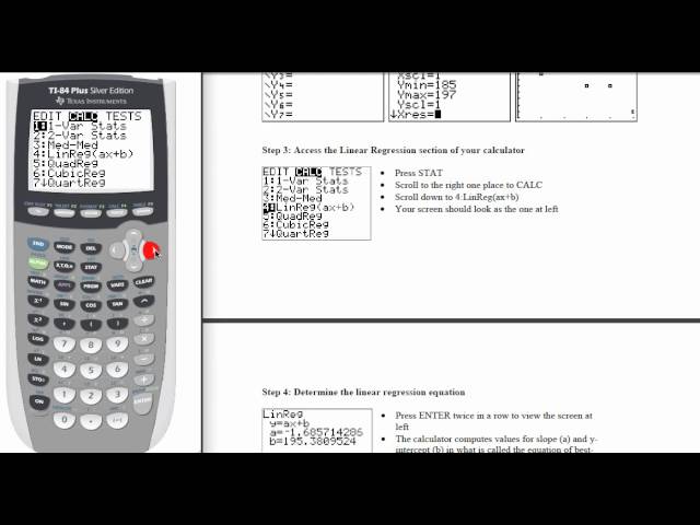 12x_L4_P10_F13 - Intermediate Algebra - Linear Regression on the TI 83/84