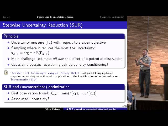 A Stepwise uncertainty reduction approach to constrained global optimization -- Victor Picheny