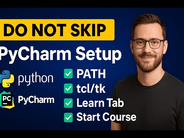 PyCharm Setup for 100 Days of Code | Python + PATH + Course Template
