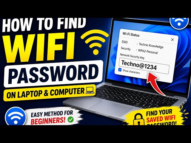 Title:🔑 How to Find WiFi Password on Laptop & Computer 💻 | Easy Tutorial 🚀