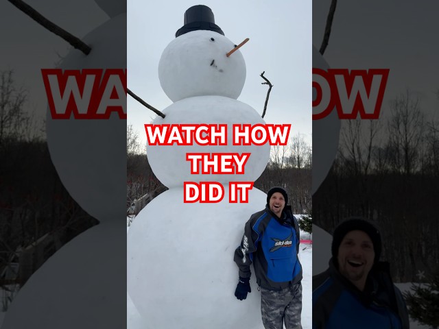 Building a 20 Foot Snowman in 12 hours