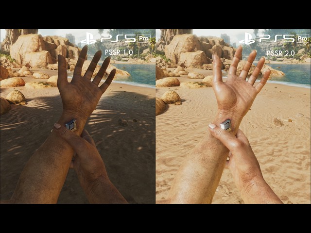 PS5 Pro PSSR 1 vs PSSR 2.0 Graphics Comparison - Ark Survival Ascended [4K60HD]