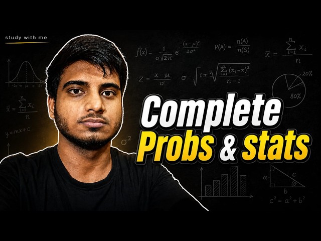 Completing Probability & Statistics | Study with me #3danimation