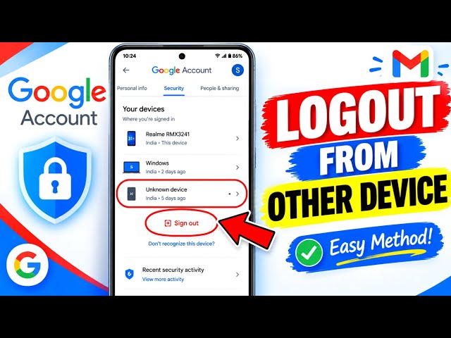 How to log out of your Gmail account from other devices || Sign out Gmail account from other devices
