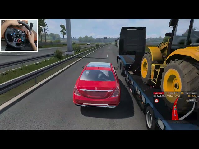 Mercedes Maybach S650 Car Game drive From Magdeburg to Cologne | ets2 mods in Euro Truck Simulator2