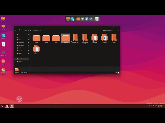 Ubuntu Flat Dark SkinPack for Windows 11