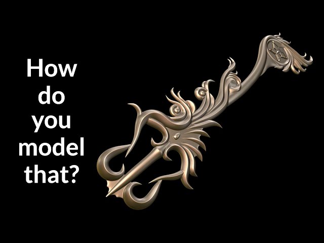 How do you model that? Kingdom Hearts Keyblade - Blender Secrets