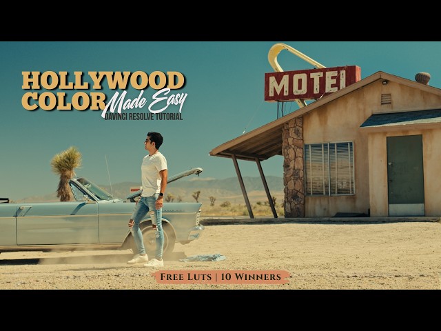 How I Got This Cinematic Look in Under 10 Nodes | DaVinci Resolve Tutorial + FREE LUT Giveaway