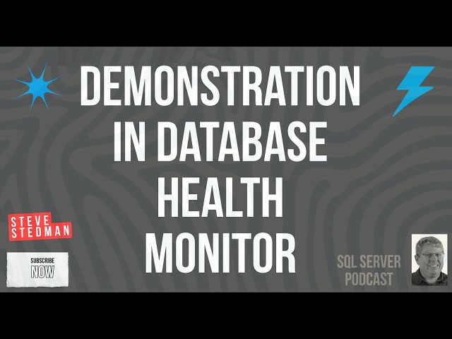 Demonstration of an Execution Plan in Database Health Monitor