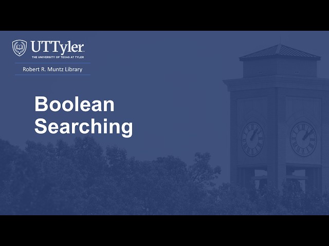 Boolean Searching