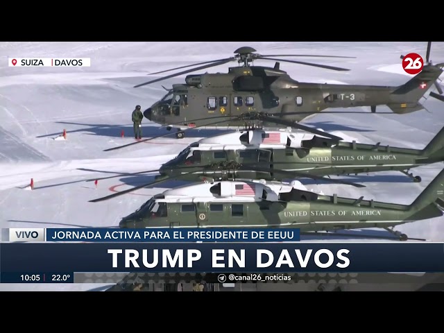 🔴 NOW - SWITZERLAND | THIS IS HOW TRUMP ARRIVES IN DAVOS: Maximum security and a record-breaking ...