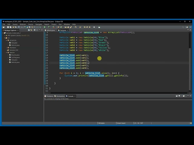 Demo ArrayList