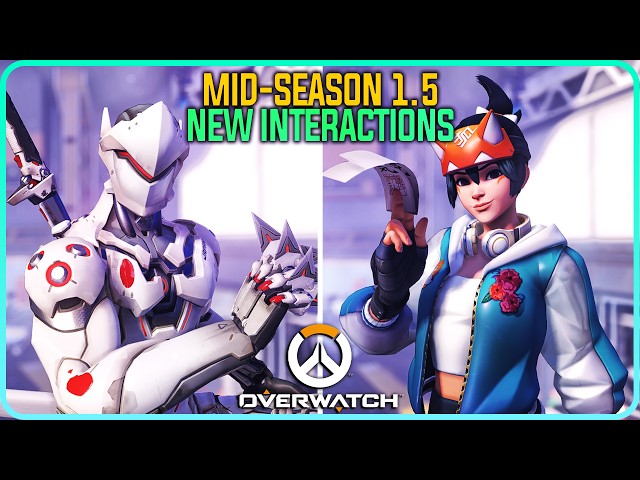 All New Midseason 1.5 Unique Hero Interactions Overwatch