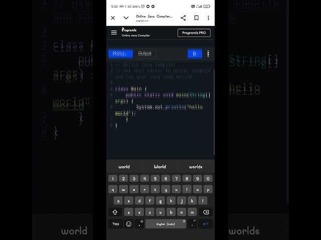 😍How to run java code in mobile to improve your skills😘