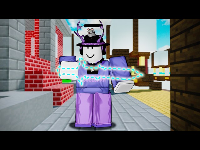 WINNING Roblox BEDWARS.. But I Can't own a SWORD...