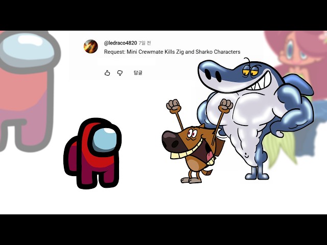 Mini Crewmate Kills ZIG & SHARKO | Fan Request