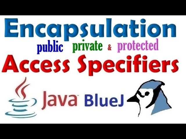 #56 Encapsulation and Access Specifiers (Access control) Explained in java and Demonstrated