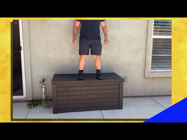 Keter 165 Gallon Deck Box Review - Awesome Outdoor Storage Bin