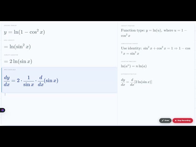 Class 12 Maths | Derivative of Logarithmic Function