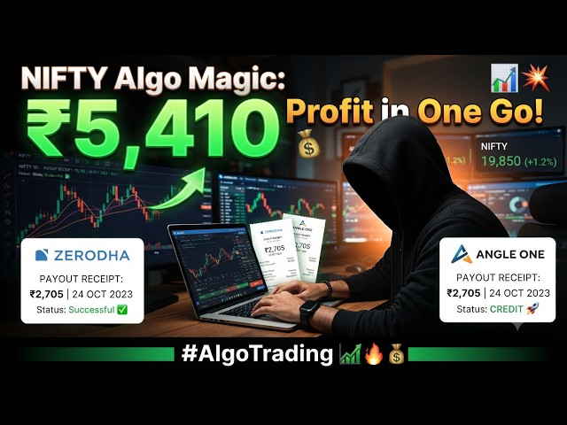 NIFTY Algo Magic: ₹5,410 Profit in One Go! 📊💥 #AlgoTrading