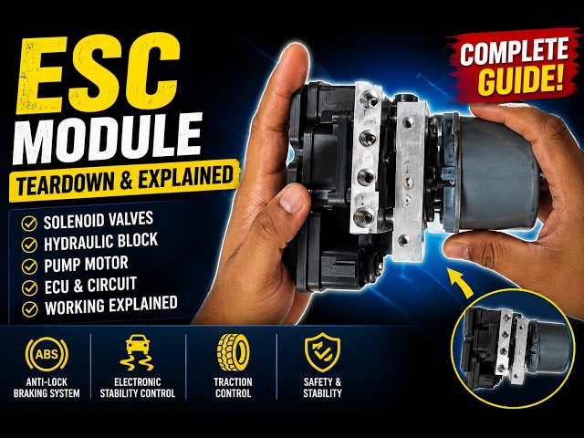 Car ESC Module का पूरा Teardown | ABS, Traction Control & Stability Control