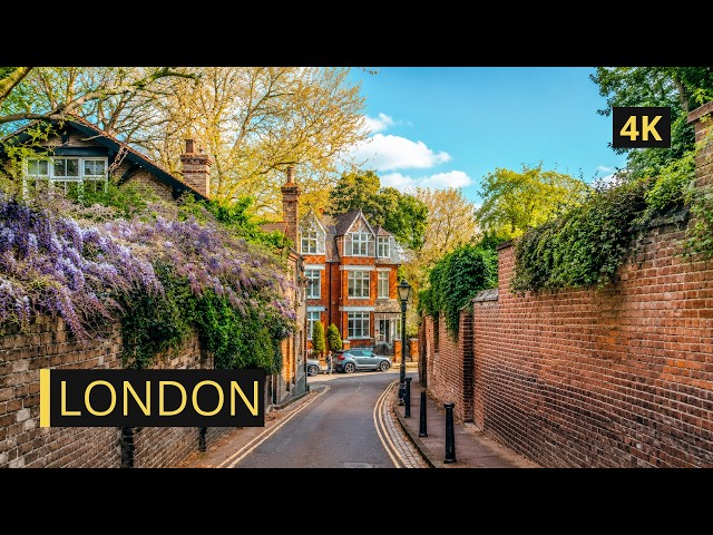 Hampstead Village Walking Tour: Exploring Beautiful London Streets (4K)