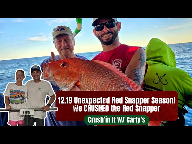 Red Snapper in December! We got an extended season!!! 12.19.25 | Crushin' it W/ the Carty's