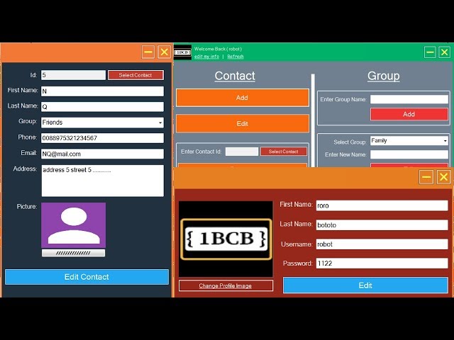 VB.Net Contact Information System Project Source Code [link in the description]