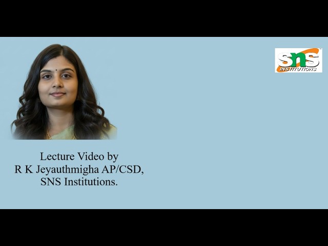 Linked Lists|R K Jeyauthmigha|SNS Institutions