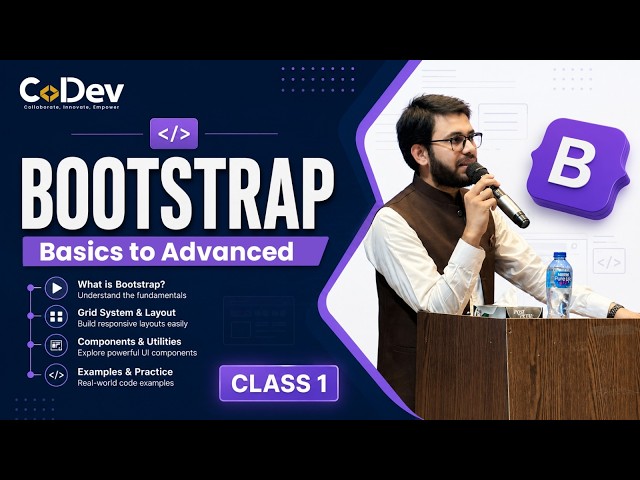 10 - Complete Bootstrap Grid Tutorial | Containers, Rows, Columns & Breakpoints | CoDev | Umair