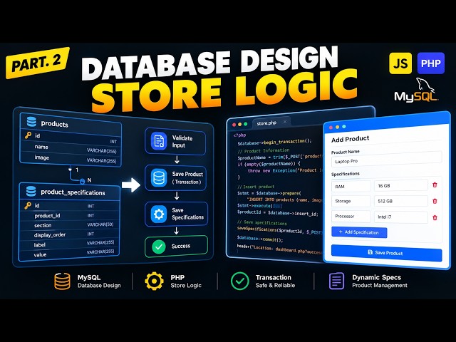 Dynamic Input Fields with JavaScript & PHP  Part 2 — Database & Store Logic