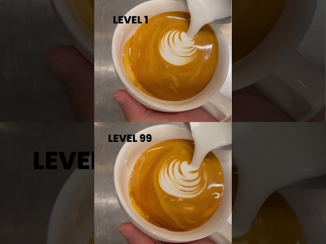 Latte Art Tutorial: Winged Heart #shorts #latteart #tutorial