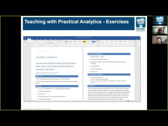 Practical Analytics "Meet The Authors" - Spring 16