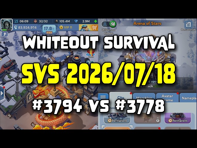 WOS Whale Account - Day 225 - SvS Castle Battle