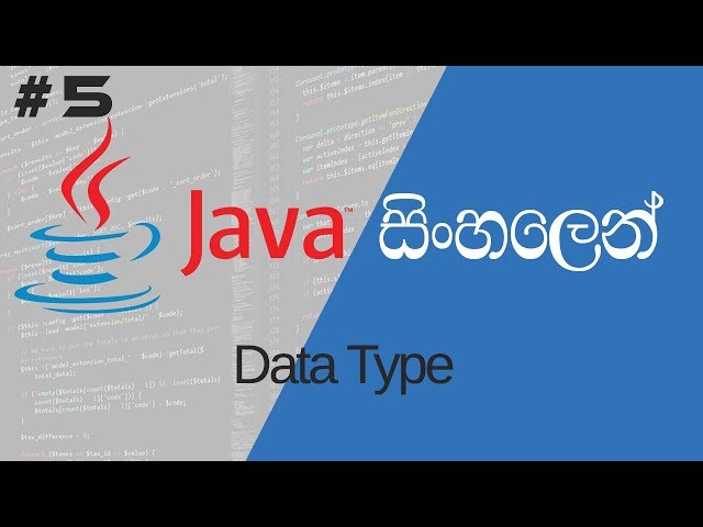 java sinhala 05 - Java Data Type  by | Pannala