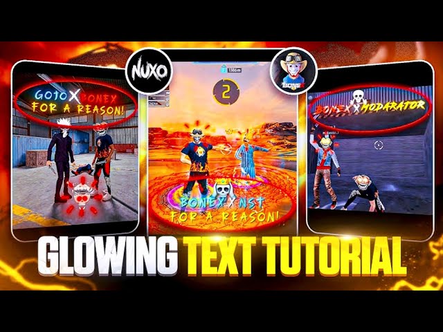 How To Make Glowing Text Like @bonex4_ff &@nuxoff 🔥|| Glowing Text Tutorial In Capcut 
