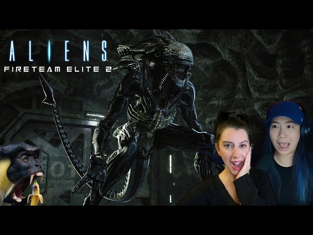 Aliens Fireteam Elite 2 | Escape the Facehuggers with Monkey and Tuggs