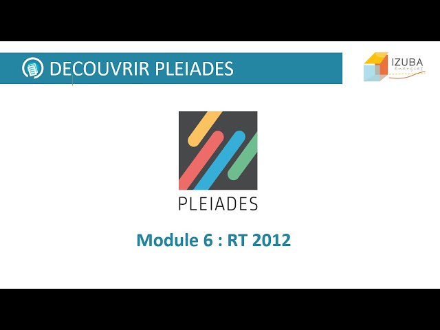 Discover Pleiades - Module 6 - RT 2012
